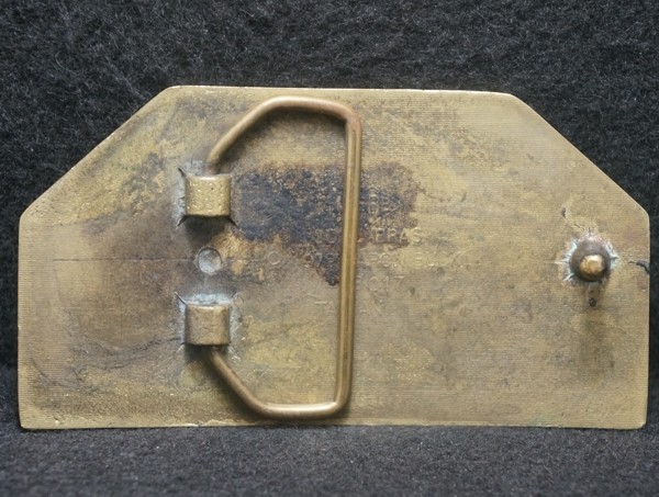 XA25173 VINTAGE 1970s ***OPERATING ENGINEER*** HEAVY MACHINERY BRASS BELT BUCKLE