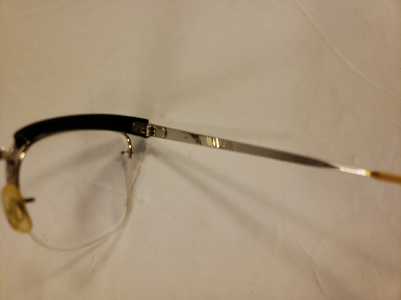 Mens Vtg Optical Eyeglasses B & L 48, 4 1/2 – 5 3/4 10K GF Arms & Bridge