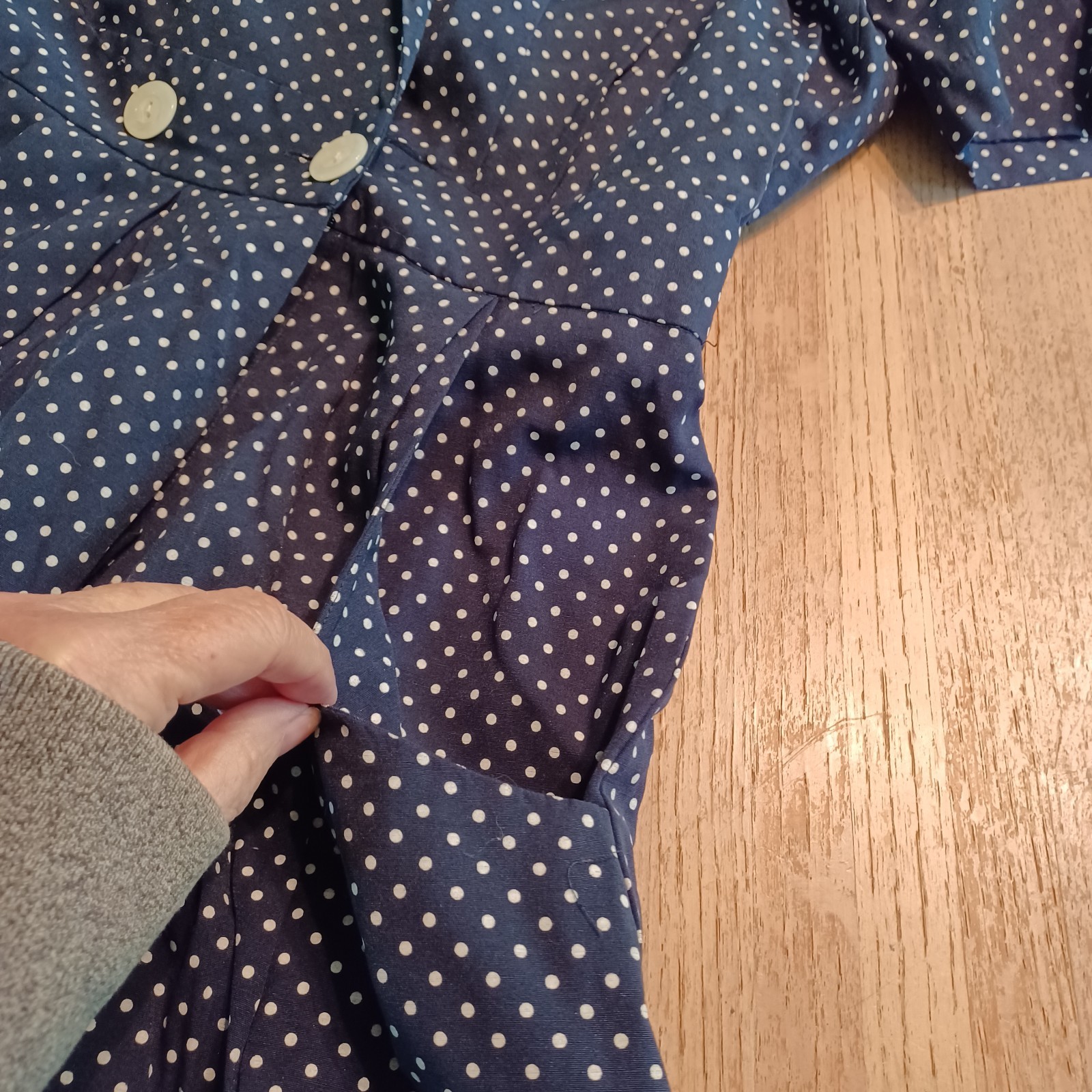 VINTAGE 90’S KATHIE LEE POLKA DOT ROMPER/DRESS SIZE 12