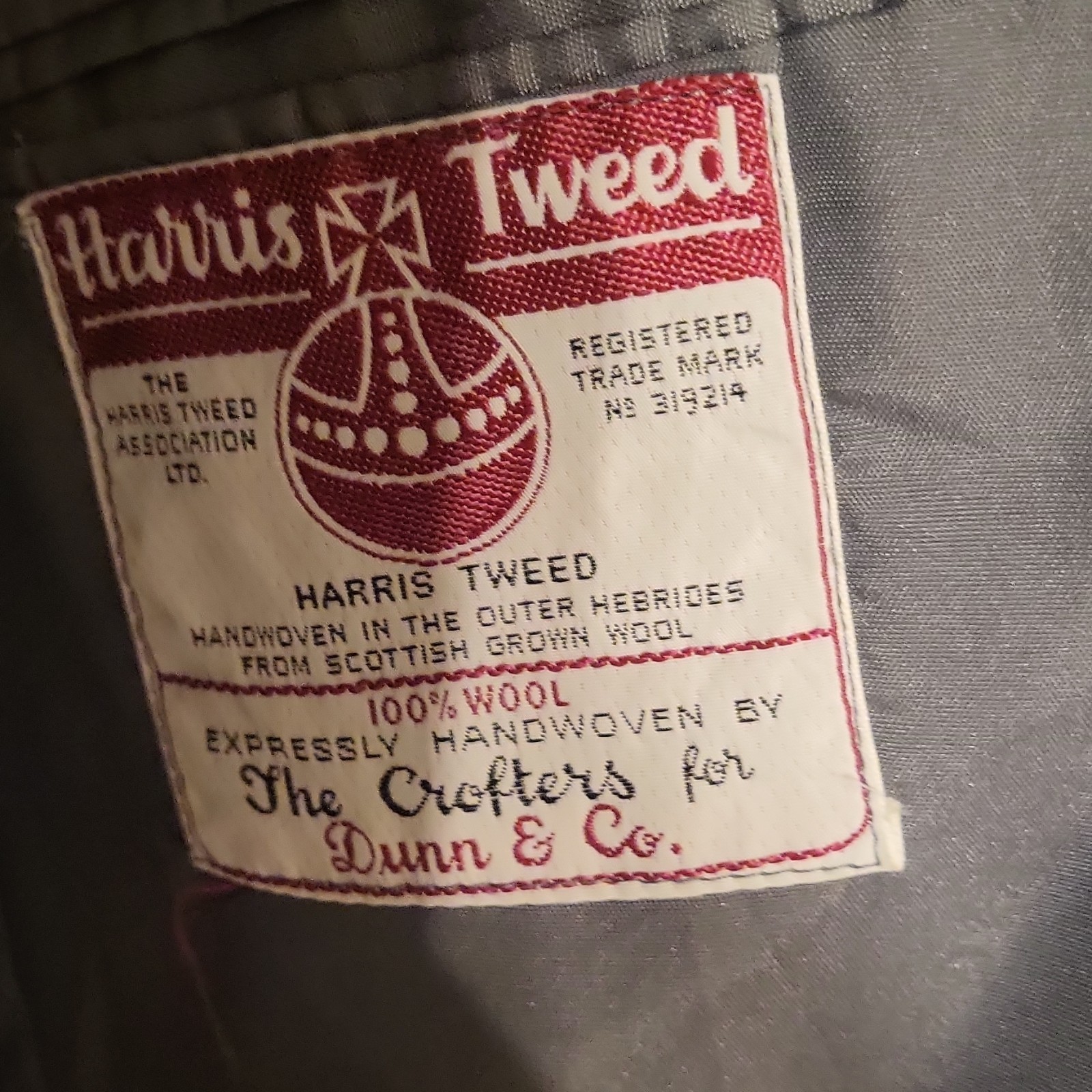 Dunn & Co Harris Tweed Men’s 100% Wool Tailored Blazer Business Made in Britain