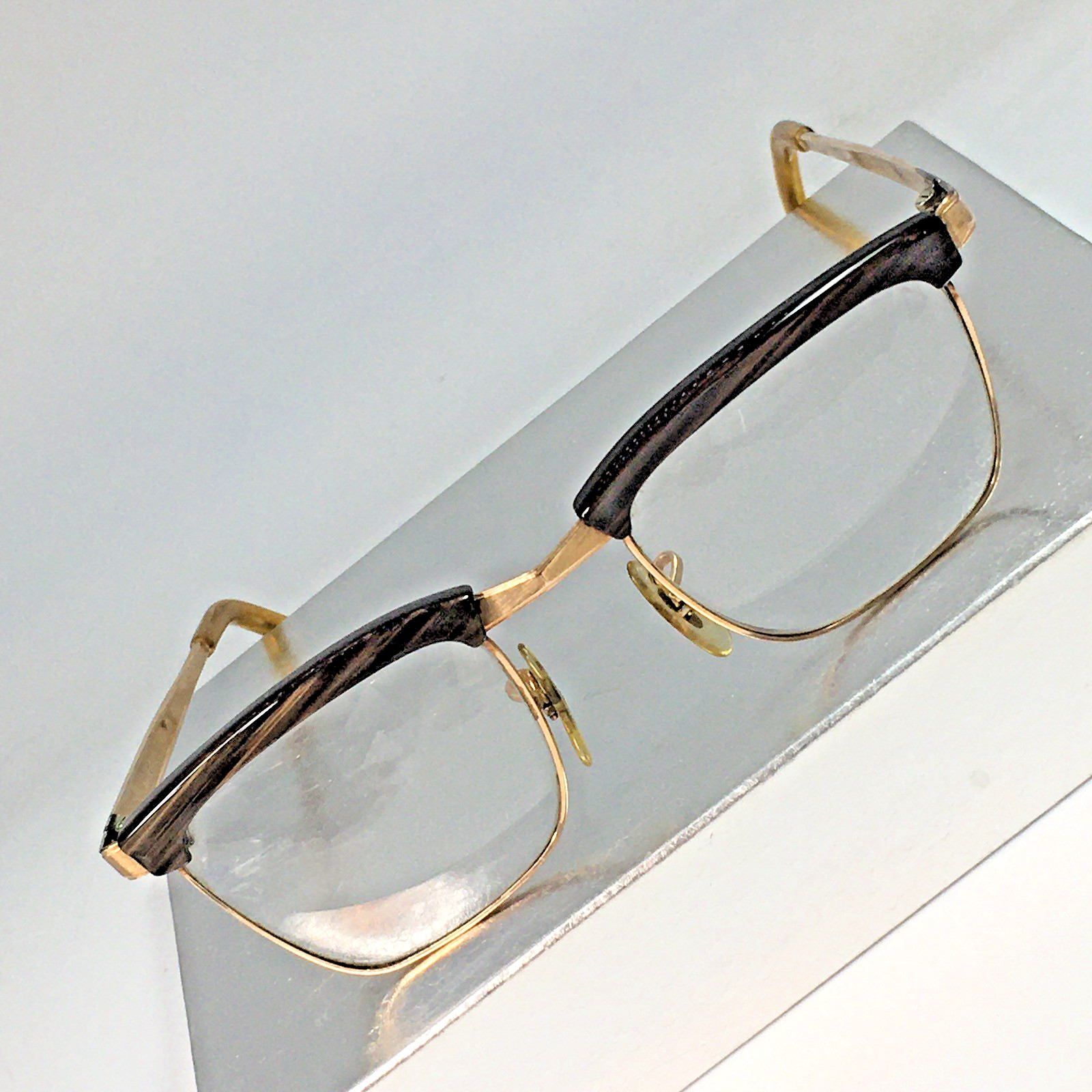 50s Vtg American Optical Shuron Glasses 1/10 12K GF Horn Rim Glasses HRG 32g