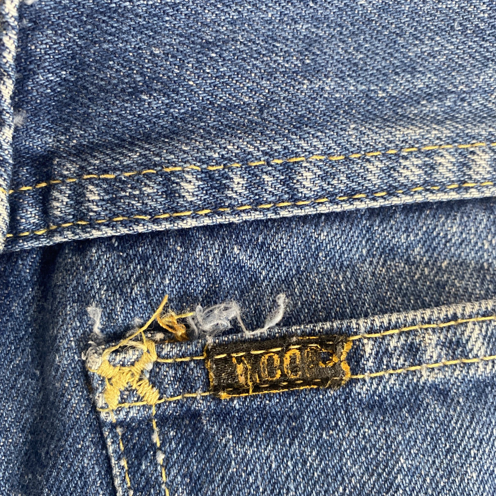 Vintage Lee Riders Blue Jeans Union Made in USA 25×27 Regular Straight Fit Faded