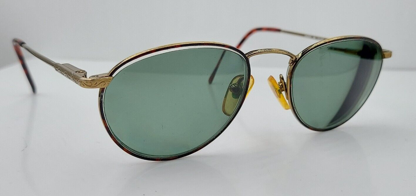 Vintage Savvy Eyes Savvy 86 Tortoise Gold Oval Metal Sunglasses FRAMES ONLY