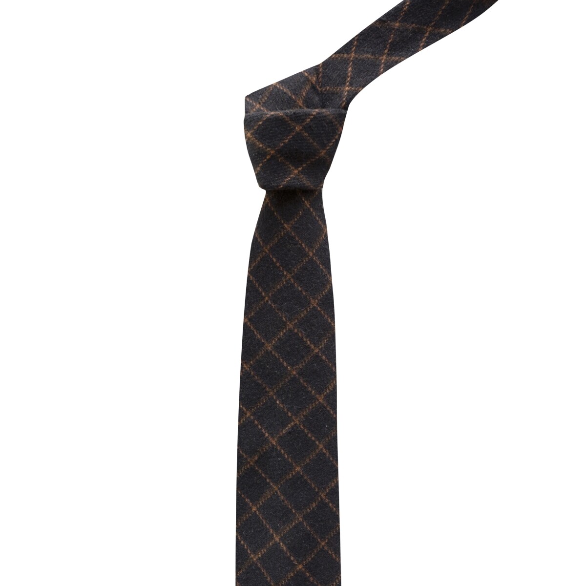 Luxury Oxford Blue Tattersall Check Tweed Tie
