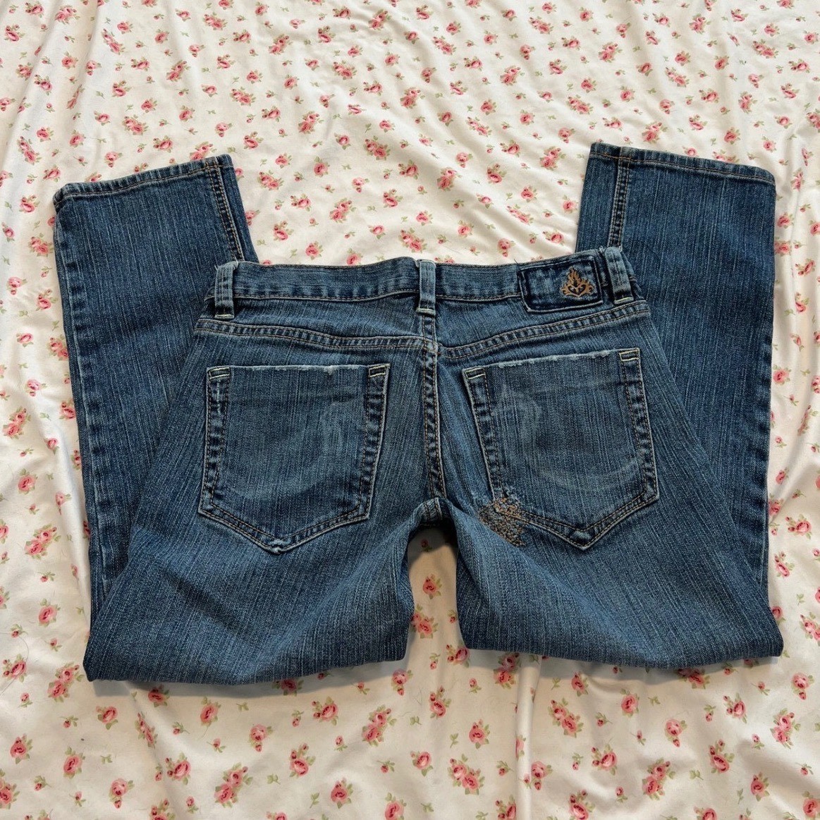 vintage forever 21 low rise capri jeans