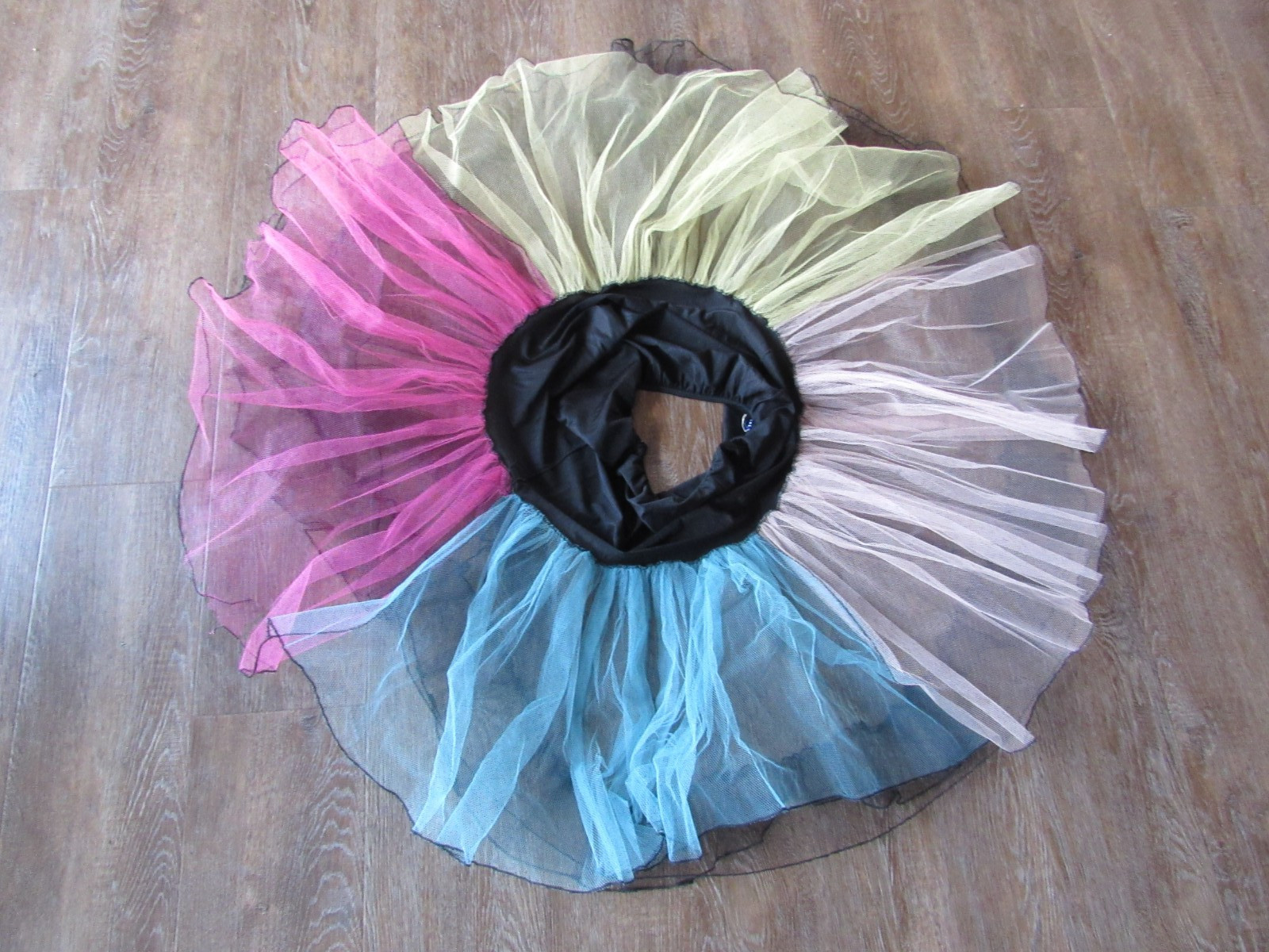 Vintage Francine M Petticoat Circle Skirt Square Dance Underskirt Colorful