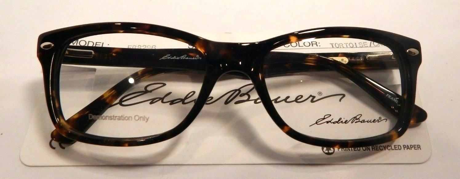 Vintage Style EDDIE BAUER EB 8296 Tortoise/Cream 53/18 Eyeglass Frame New #293