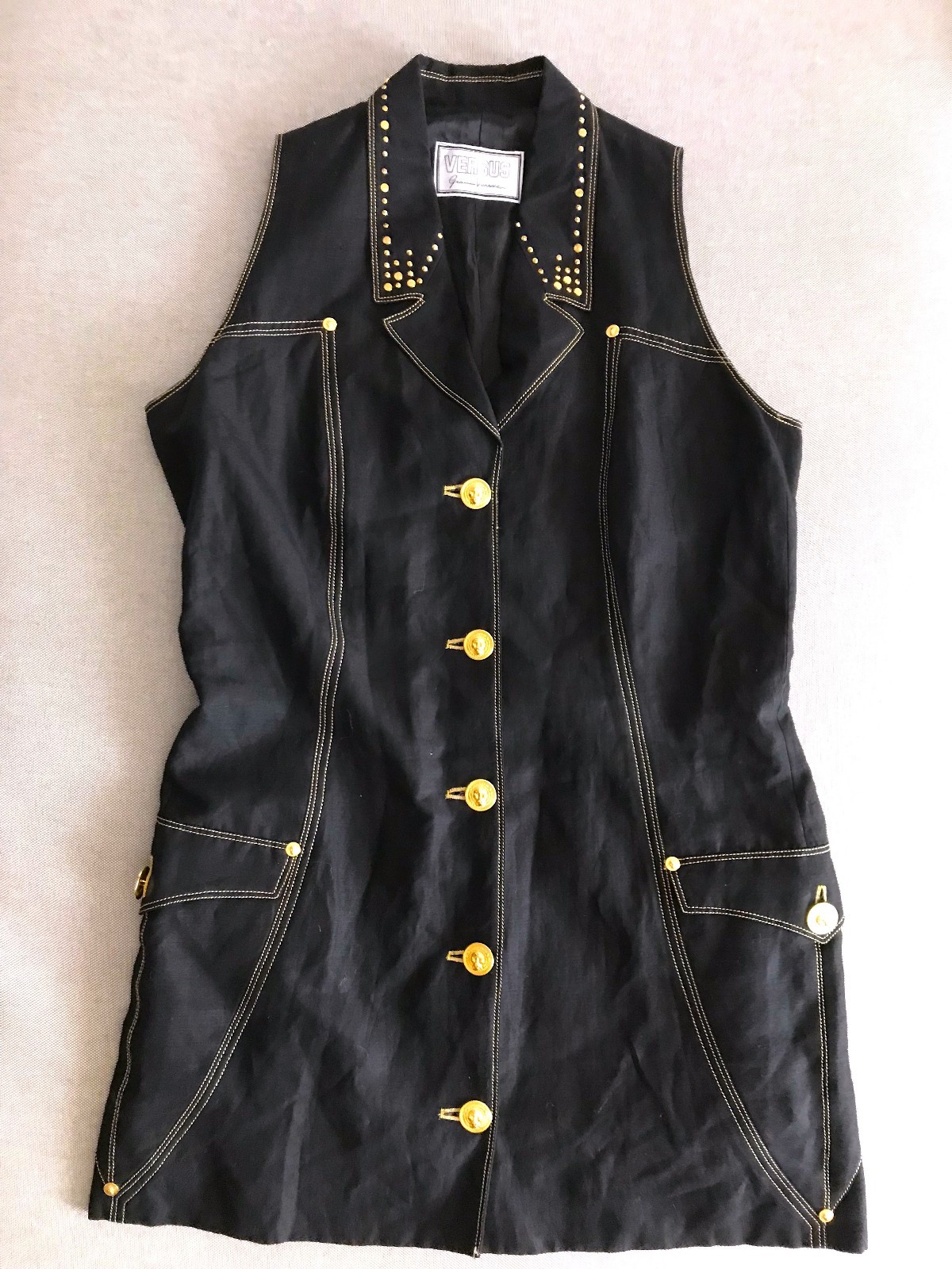 GIANNI VERSACE VERSUS vintage 90’s glam rock dress dress size 32/46 LARGE