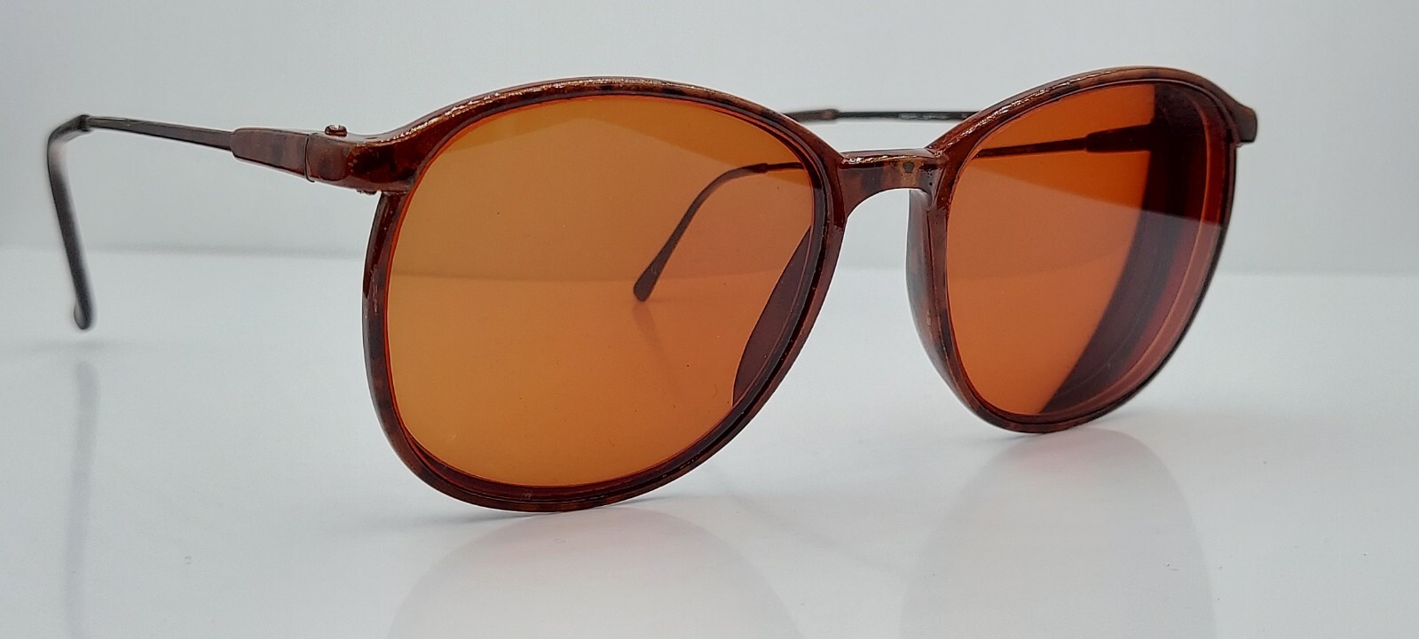 Vintage REM Brown Marble Oval Sunglasses FRAMES ONLY