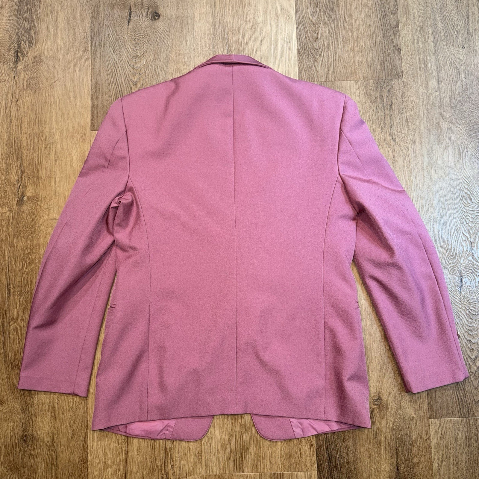 Vintage After Six Miami Vice Jacket Blazer Tuxedo Coat Pink 80s Mens 40 Short