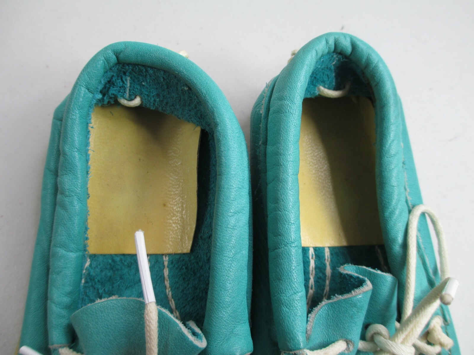 Vintage leather beaded moccasins 70’s era Panco toddler Childs 6.5