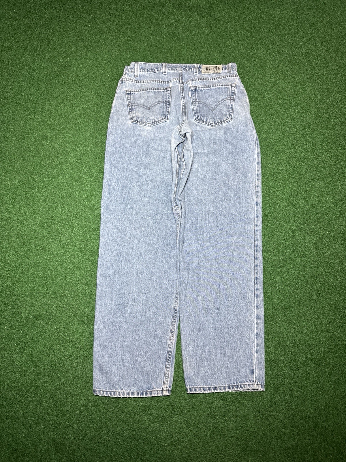 Silvertab Levis Jeans Loose Baggy 32×30 Light Wash Wide Leg Grunge Hip Hop