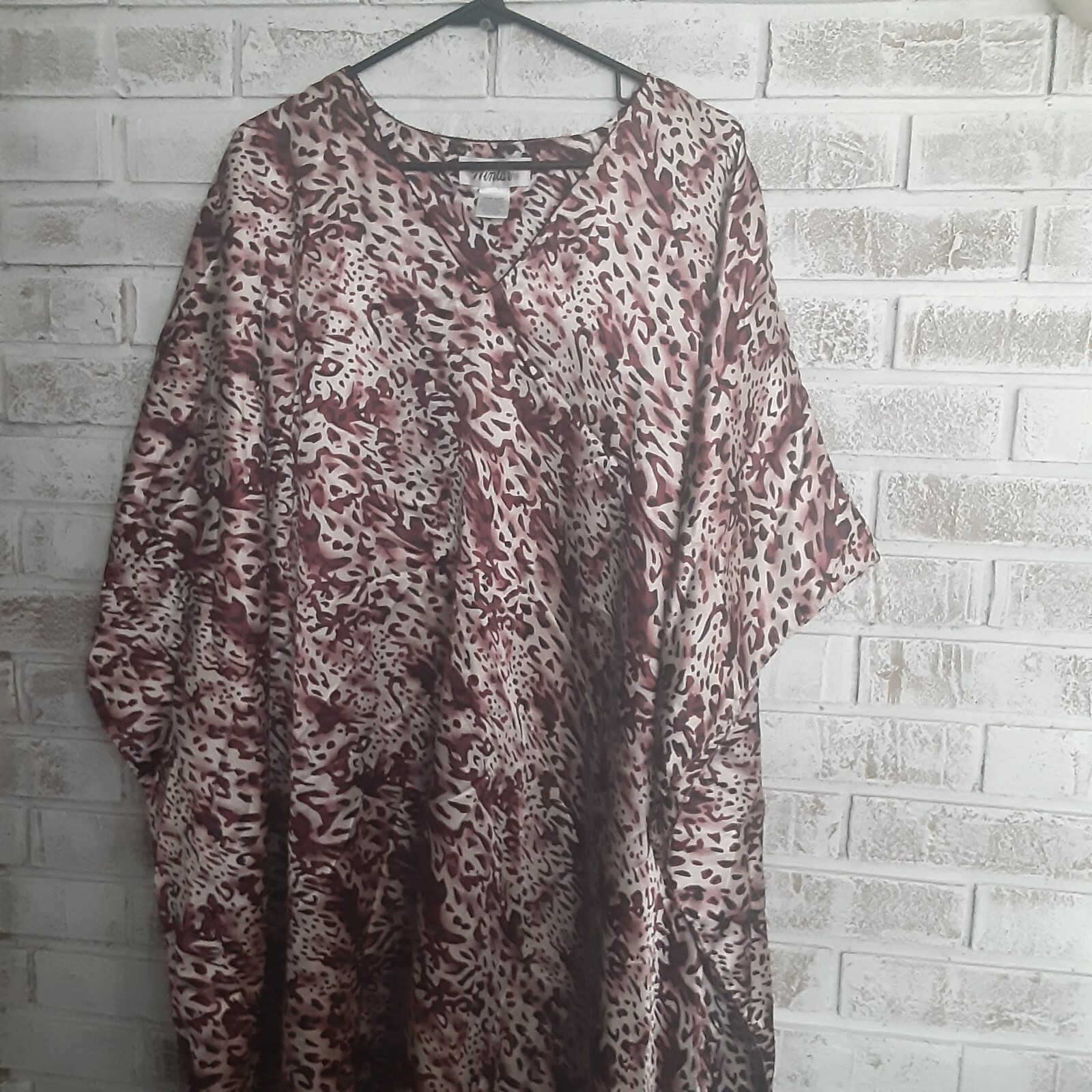Vintage Winlar One Size Cheetah Print Kaftan Lounge Worthy