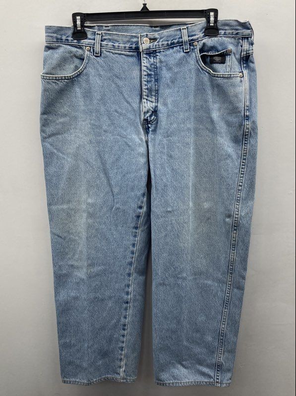 Vintage Y2K Lee Riders Men’s Light Wash Traditional Straight Leg Jeans Sz 40×30