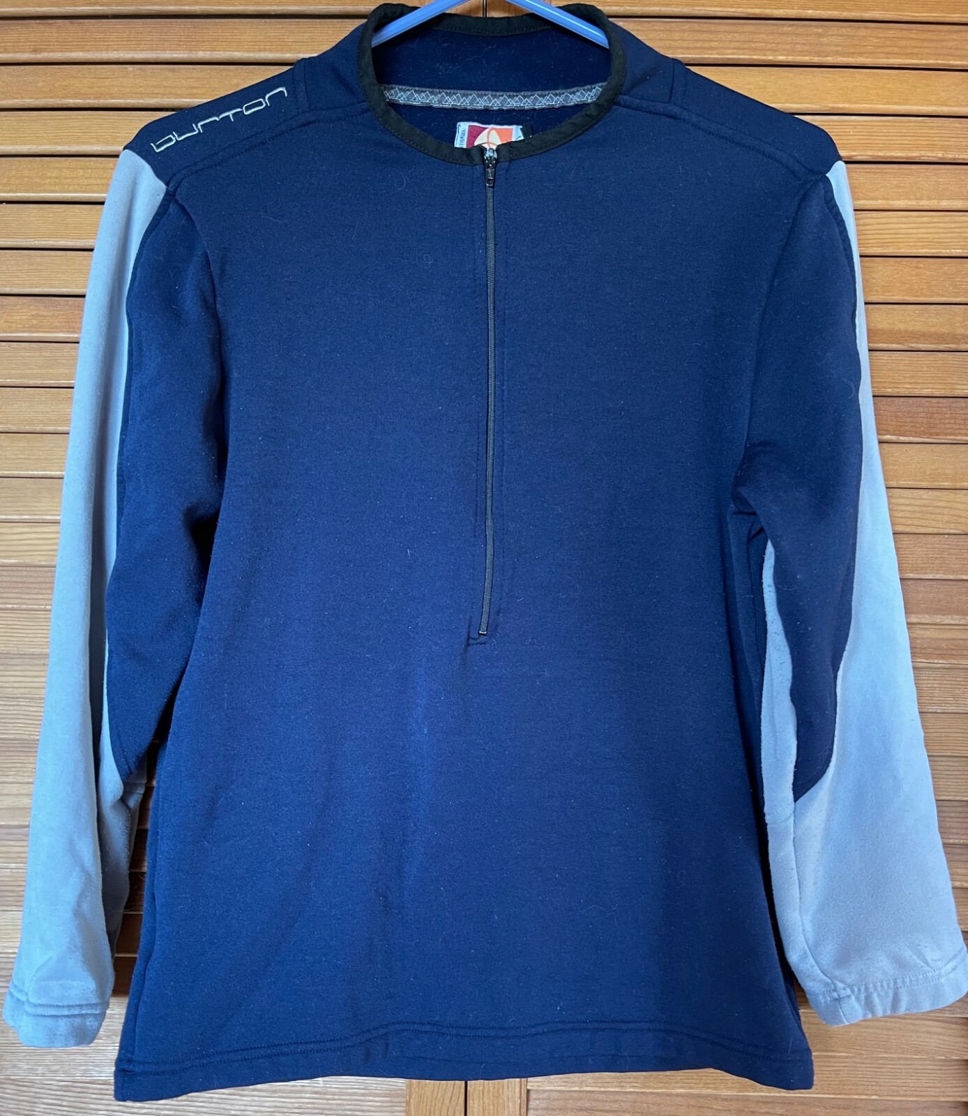 VINTAGE BURTON 1/2 ZIP THERMALAYER SHIRT, SNOWBOARD, MEN S, ORIGINAL PIECE!