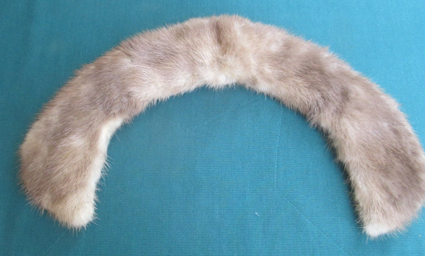 Vintage LIGHT BROWN Mink Fur Collar Scarf Wrap Shawl Neck Warmer 100% Real