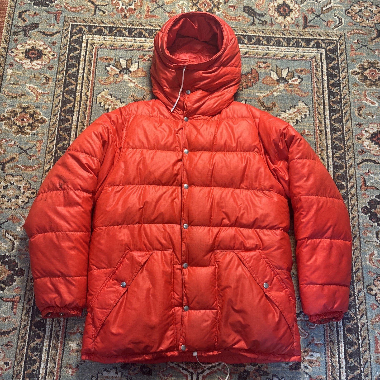 Vtg 1970’s REI Goose Down Expedition Himalayan Jacket Puffer OVERSIZED Thick Red
