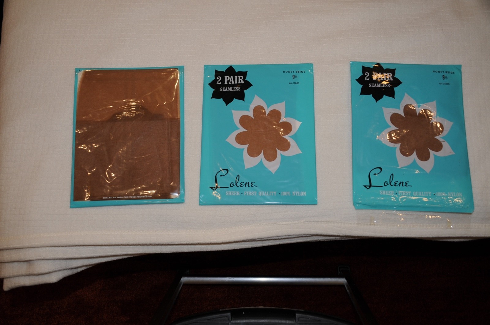 Vintage Lolene Nylon Stockings Size 9 1/2 6 Pair