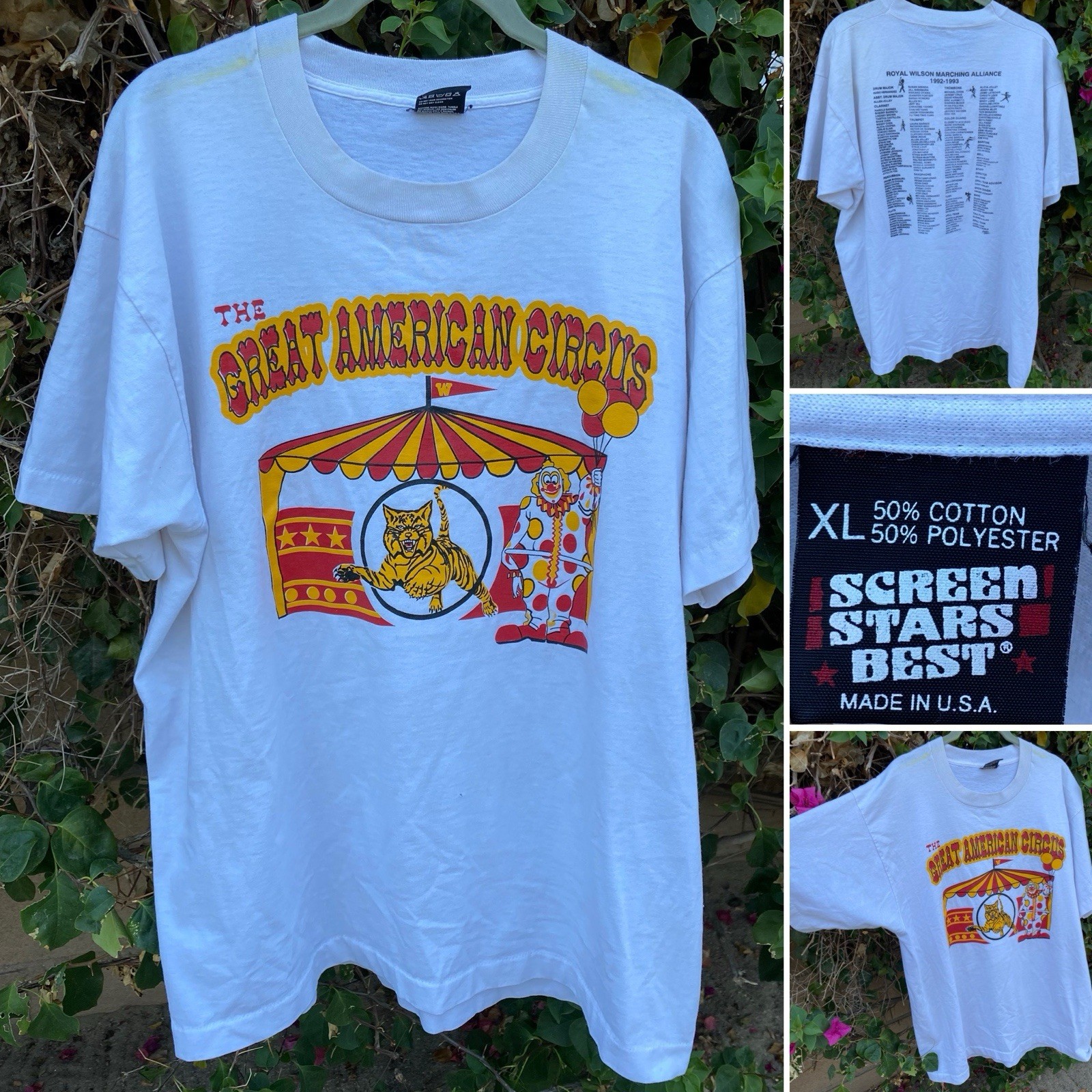 The Great American Circus Royal Wilson Marching Alliance T Shirt 90s XL Vintage