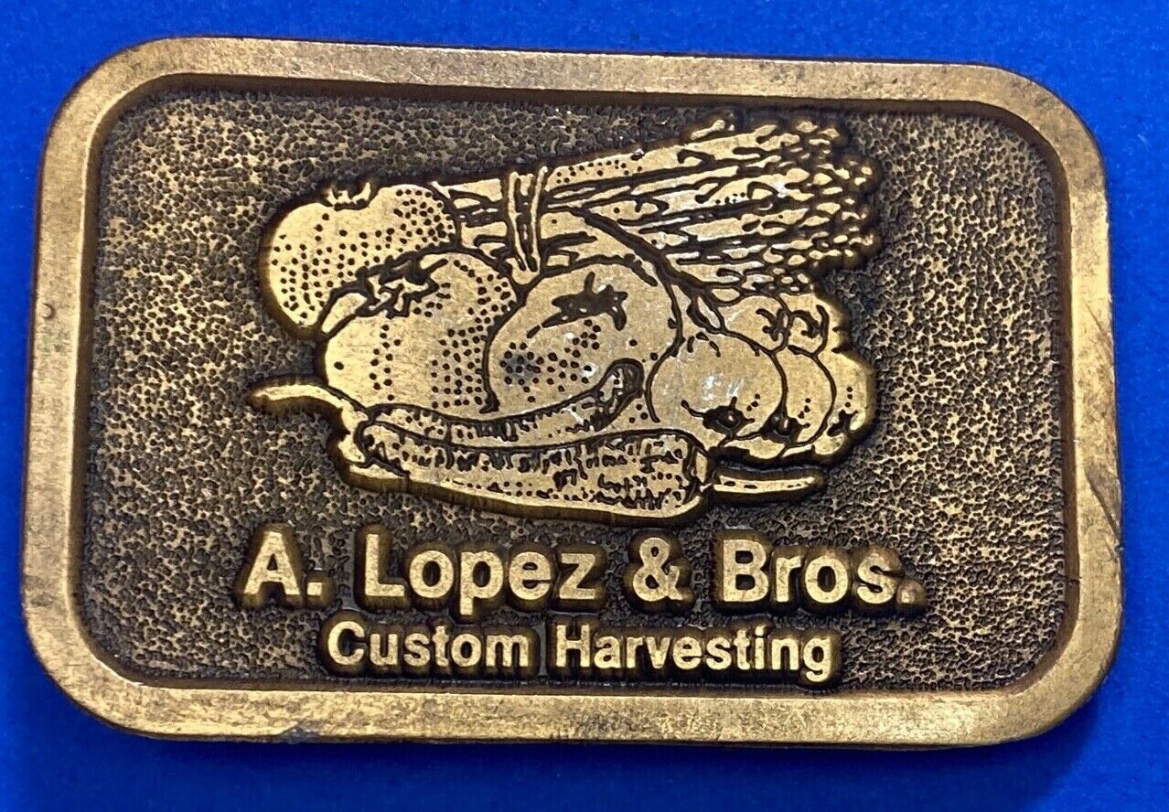 Harvesting Farming Farm Agriculture A Lopez And Bros – Custom Belt Buckle