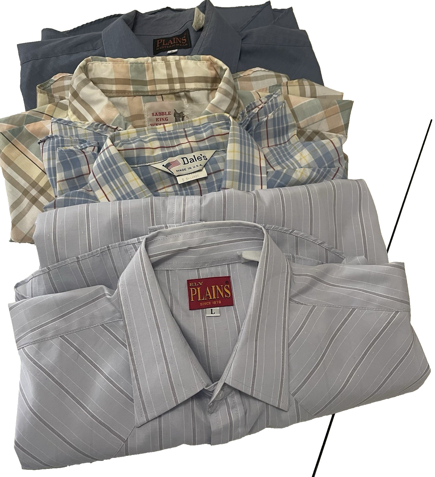 Vintage Reseller Lot 60s 70s 80s Western Rockabilly Pearl Snap Mens Casual Shirt