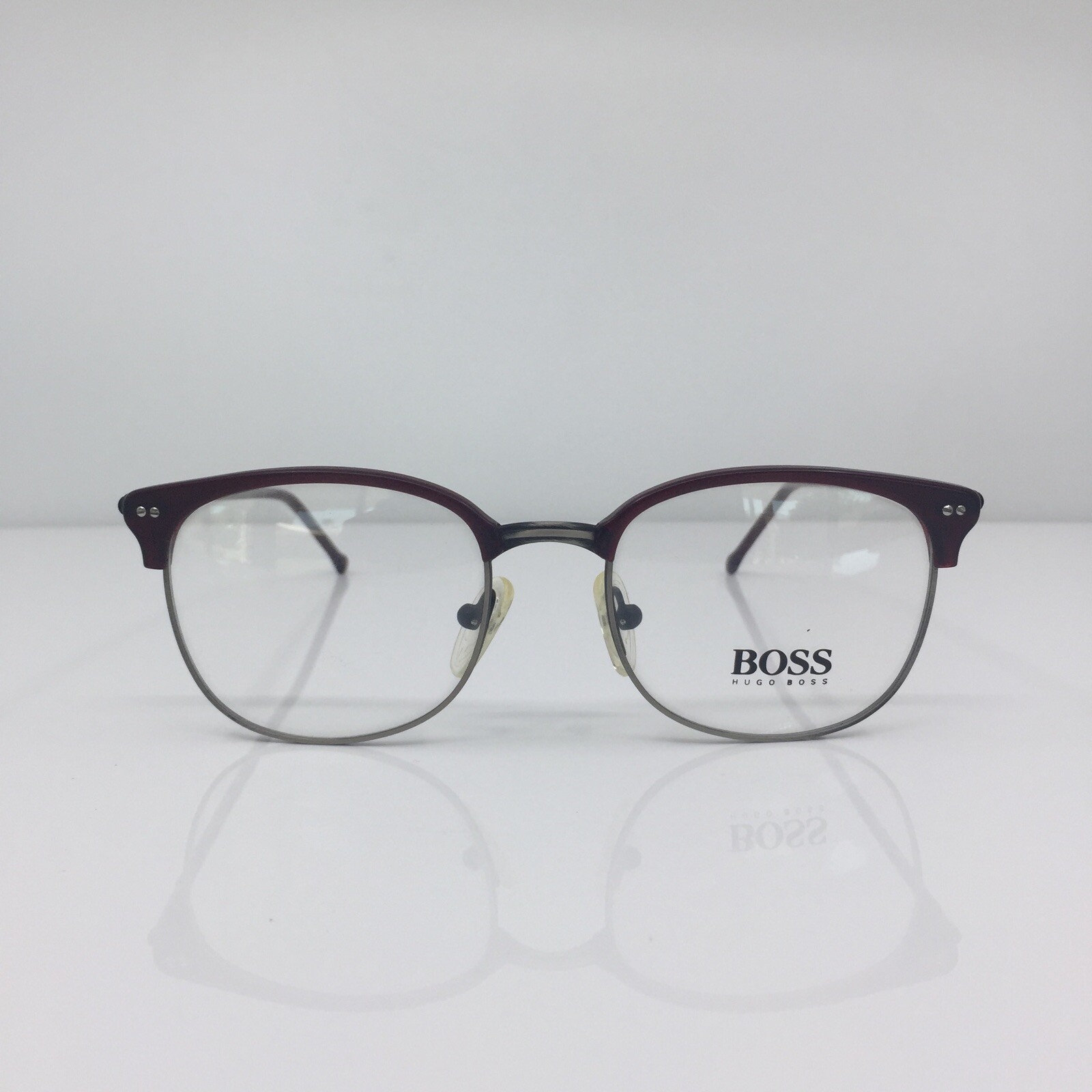 New Classic Vintage Hugo Boss 4774 Eyeglasses C. 31 Burgundy & Gunmetal 50-18mm