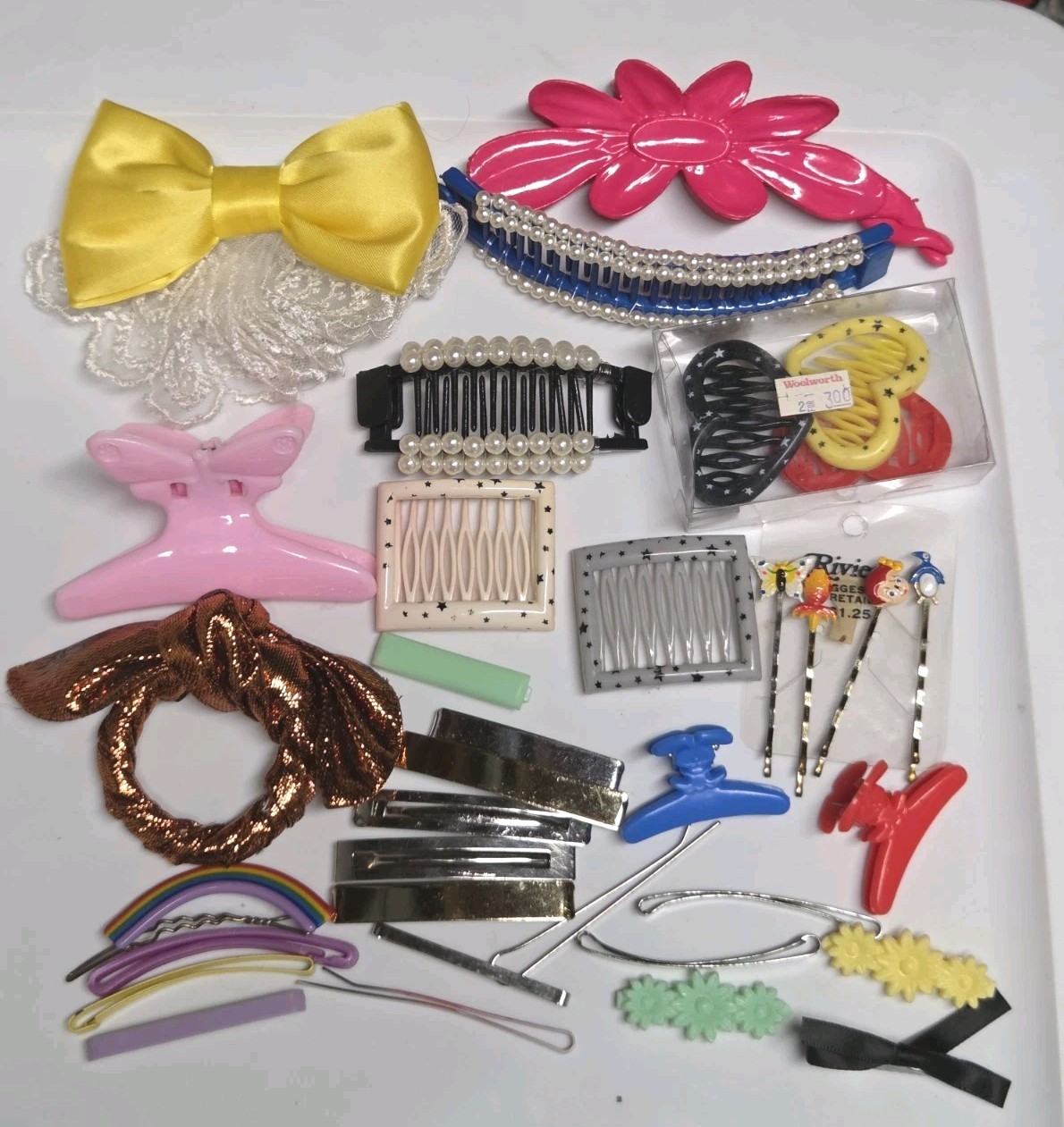 Vintage 80s 90s Hair Barrettes Banana Claw Clips Goody Mixed Lot