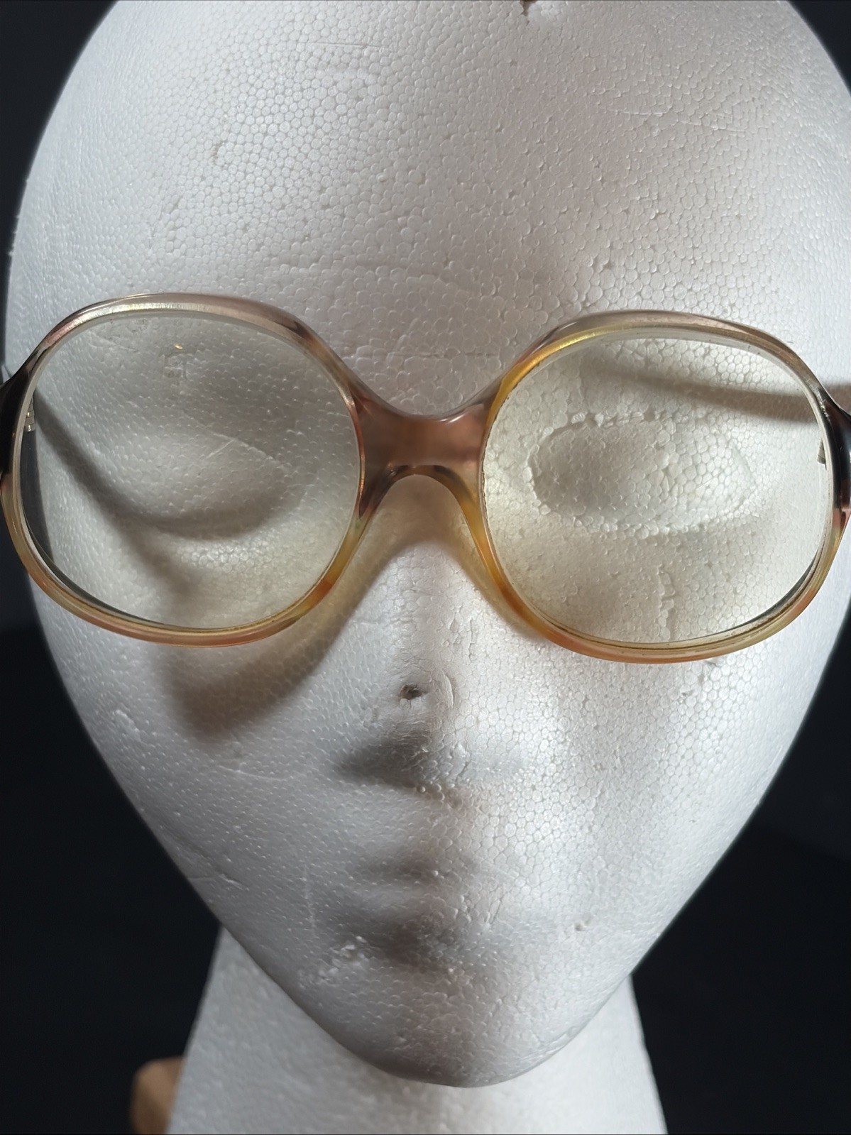 Diane von Furstenberg Garda Round Eyeglasses Brown Plastic Frame Vintage 1970’s