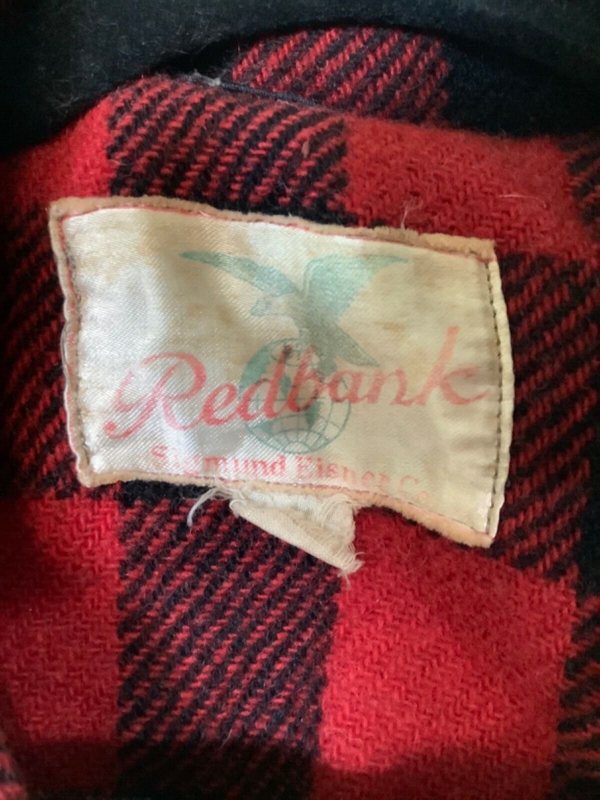 Vintage 1930’s, 40’s Men’s Buffalo Plaid Hunting Jacket by Sigmund Eisner Co.