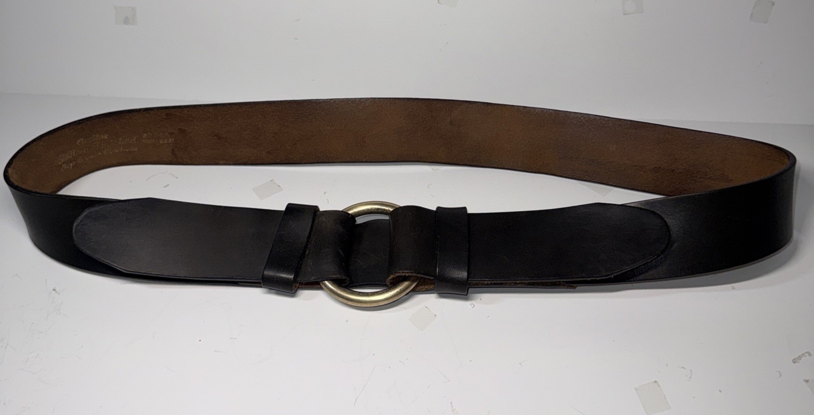 Vintage O Ring Aniline Tallow Finished Top Grain Cowhide Belt