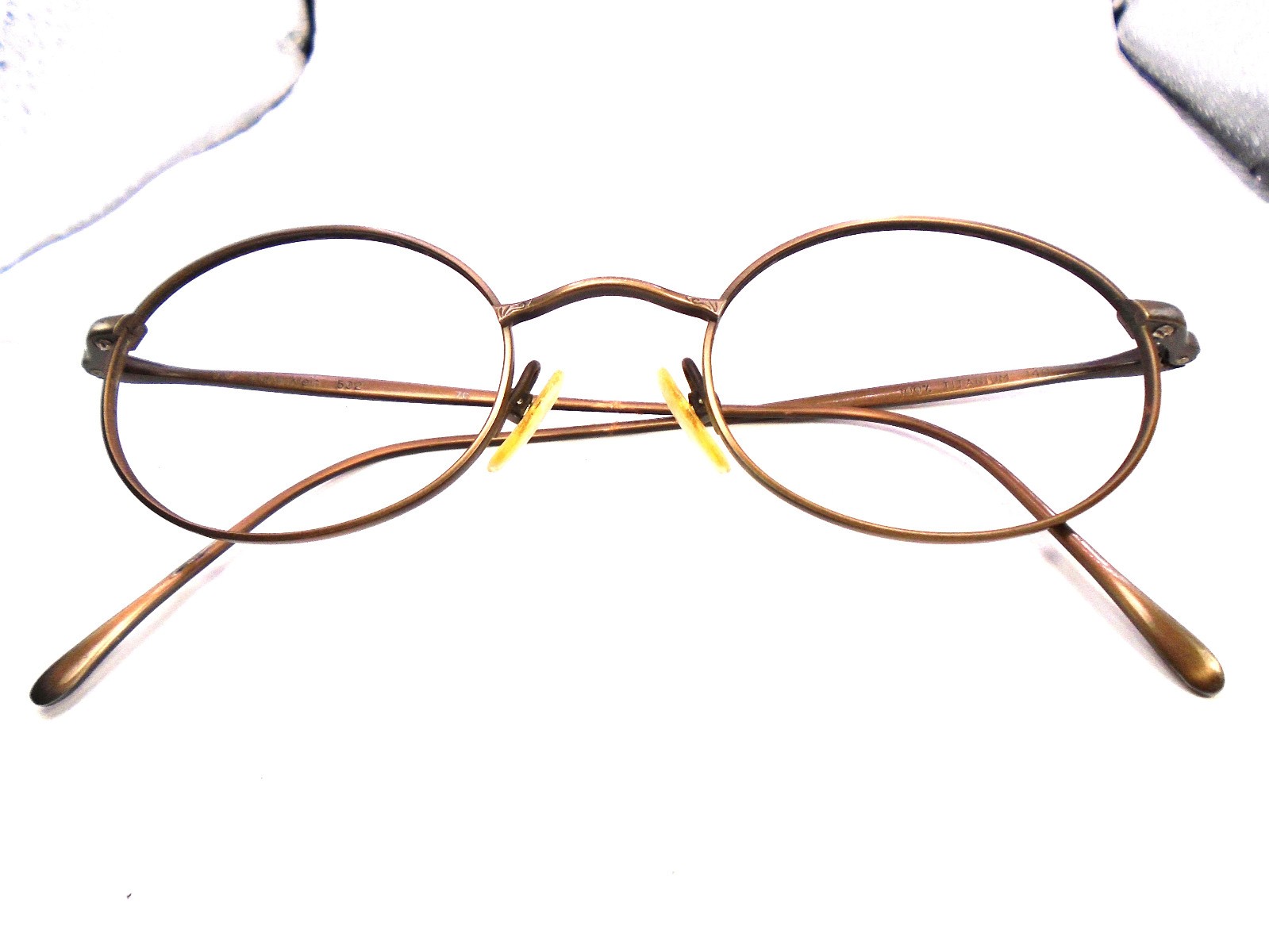 Calvin Klein 502 Brown 47-21-140 Vintage Titanium Eyeglasses Frames