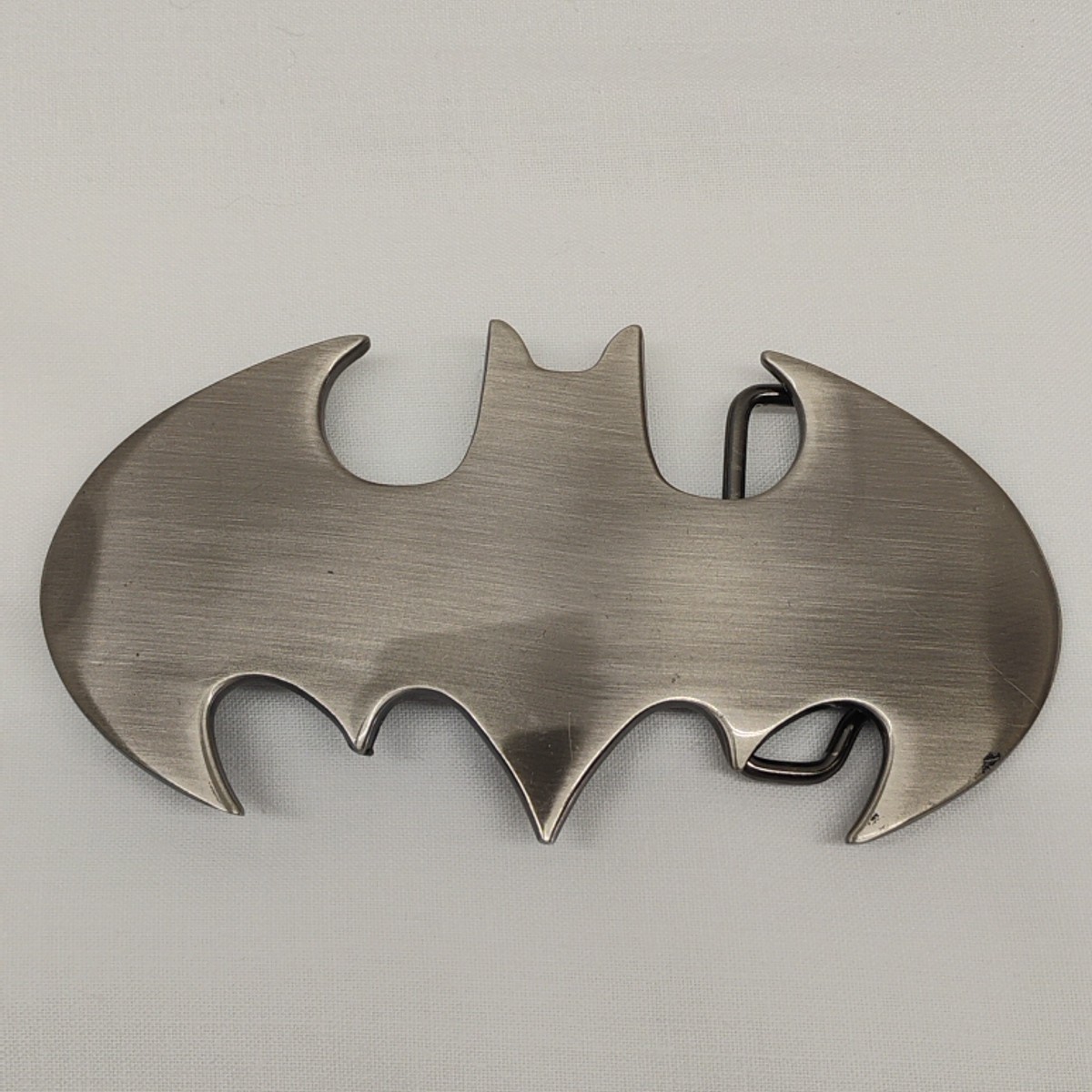 Vintage GTO DC Comics BATMAN Silver Chrome Tone Superhero Gothic Belt Buckle