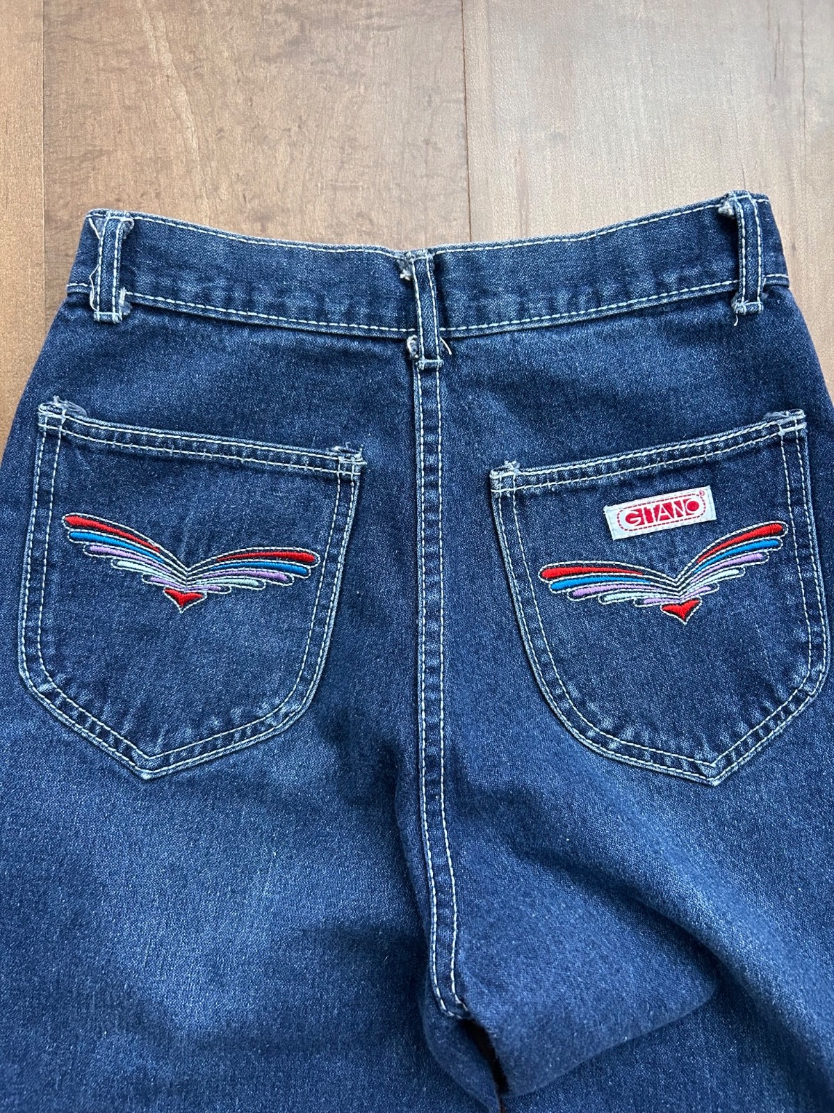 VTG 1980s GITANO JEANS SIZE 5/6 DENIM RETRO MOM JEANS HIGH WAIST TAPERED