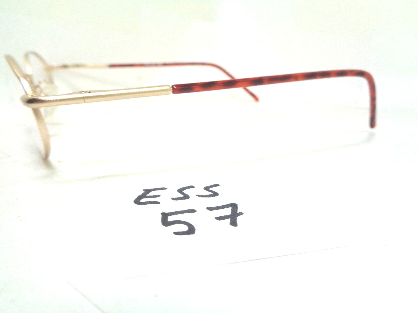 Vintage 90’s Gallery Kenmark Eyeglasses G531 Matte Gold Tortoise Oval (ESS-57)