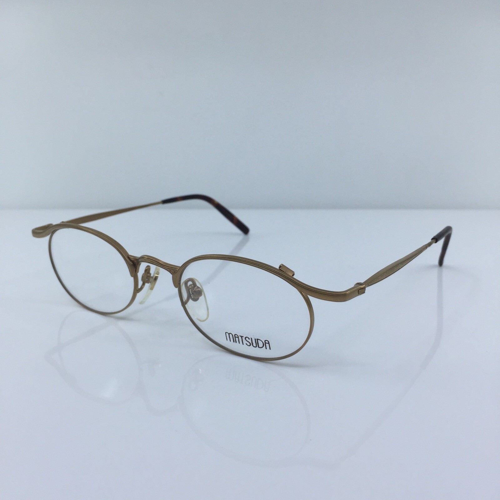 New Vintage Matsuda 2845 Eyeglasses C. GP Brushed Matte Gold 48-19-135mm Japan