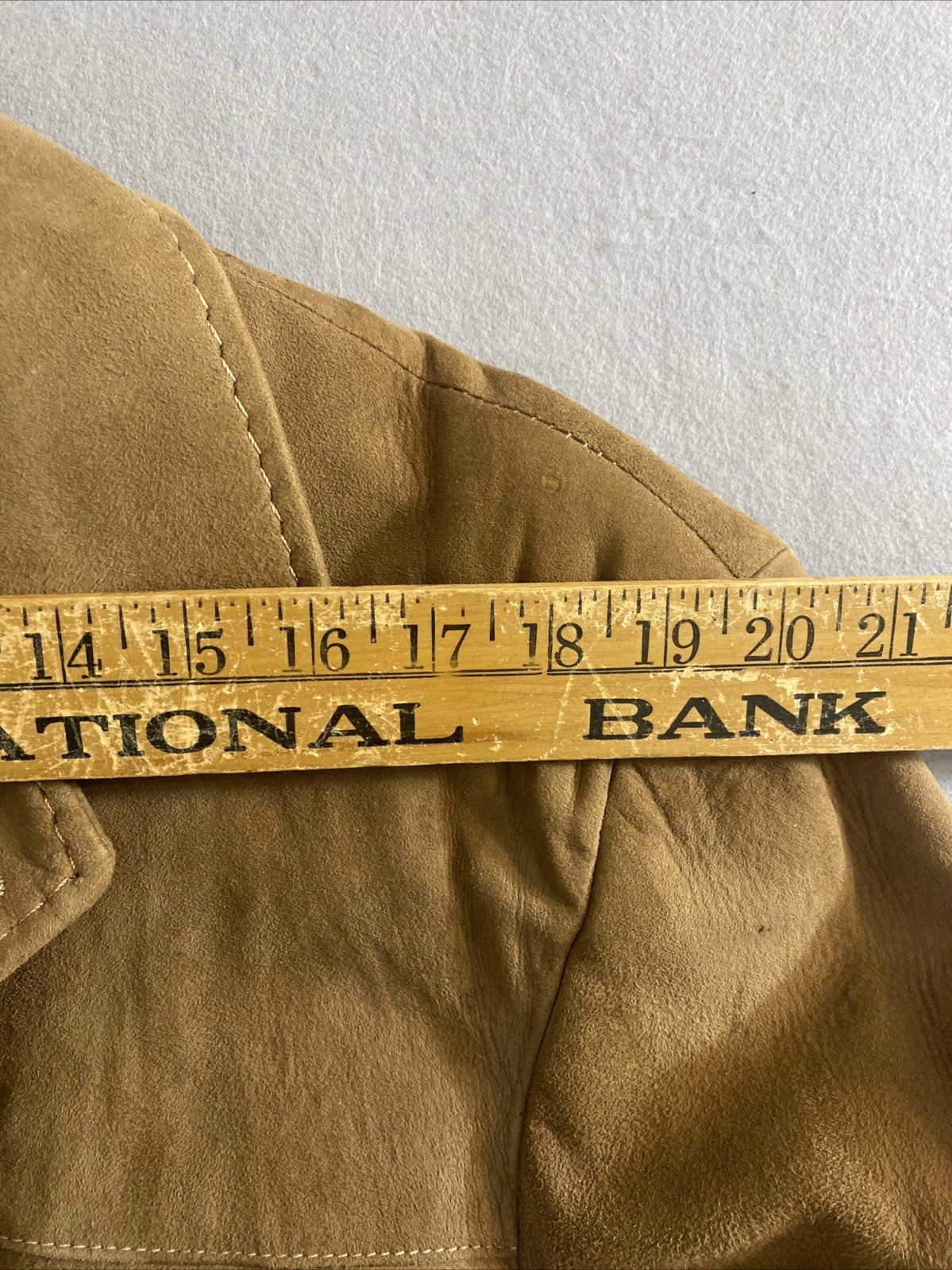Vintage 1960s DuPont Quilon Soft Leather Jacket Faux Fur Lined Size 40 Stitched