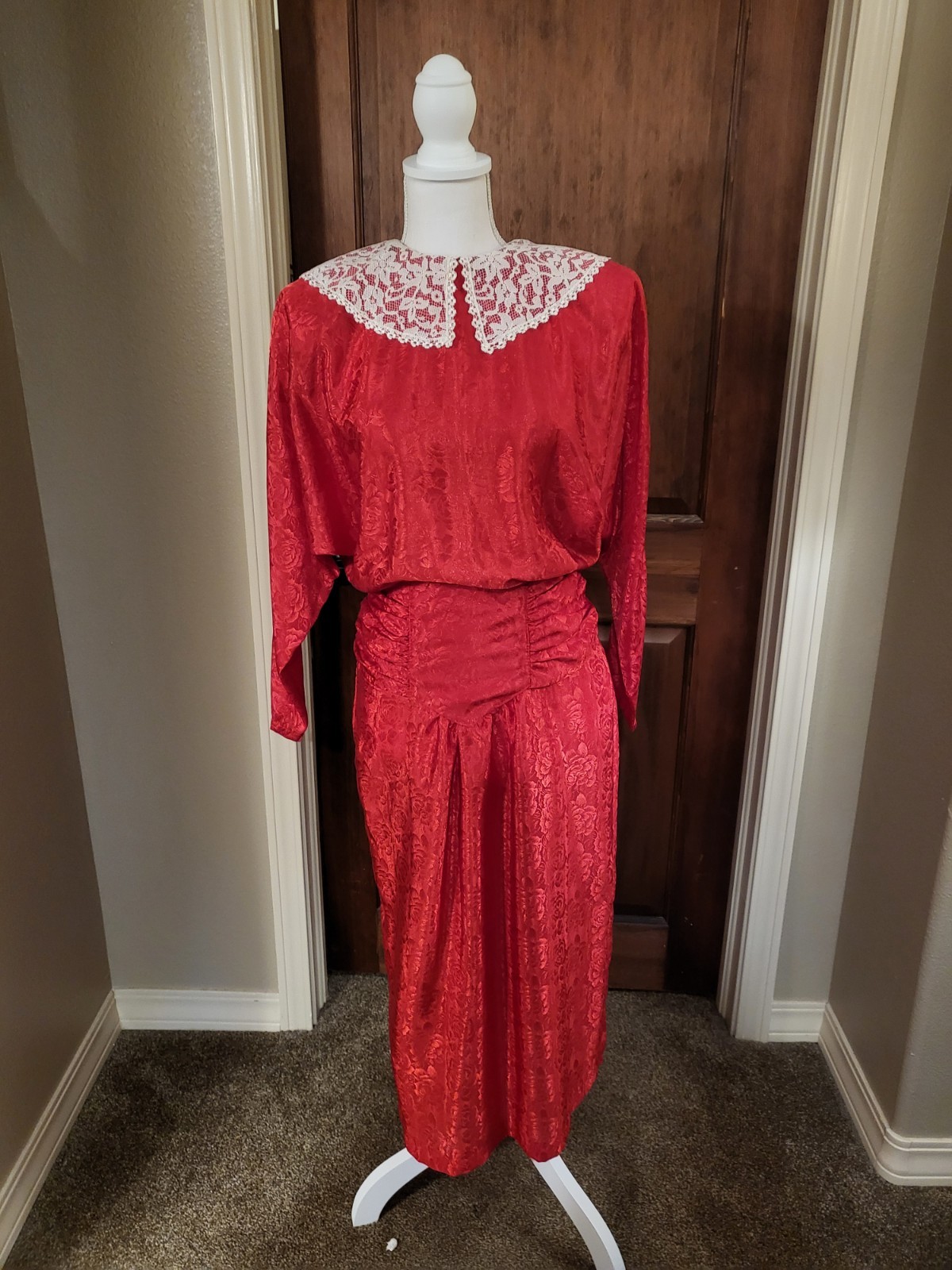 Bill Berman California Styled- Jodi Swartz Floral Dress Size 11 Vtg 80’s