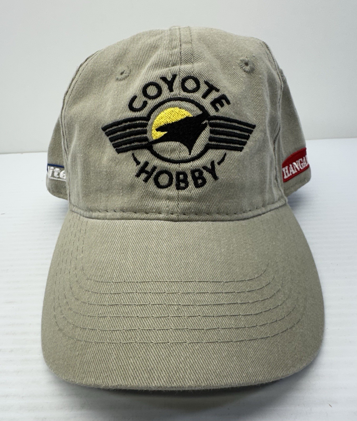 NEW Vintage Coyote Hobby Embroidered Strapback Cap Adjustable Non‑Structured NEW