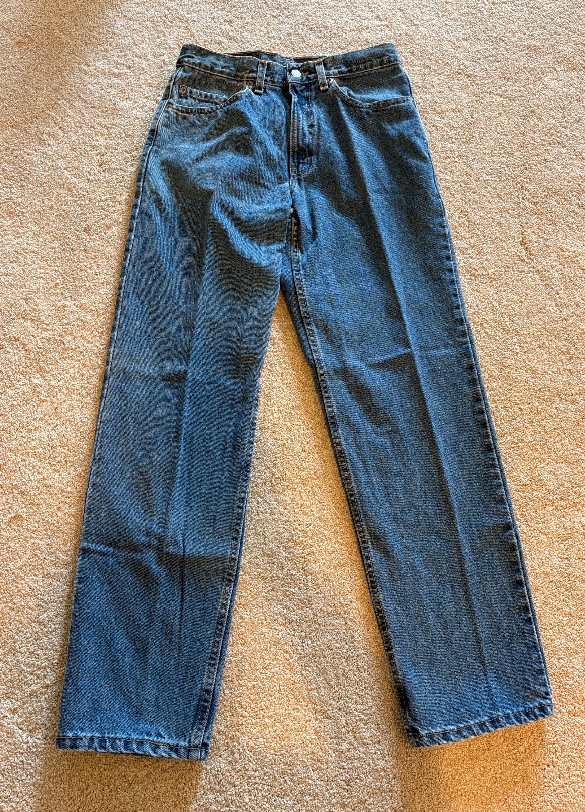 Vintage Levis 550 Relaxed Fit Blue Denim Jeans Mens W32 L32 Medium Wash