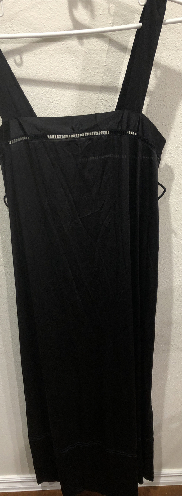 Vassarette Full Slip Sz34 Black Vintage Lingerie Classic Nightgown Lounge Wear