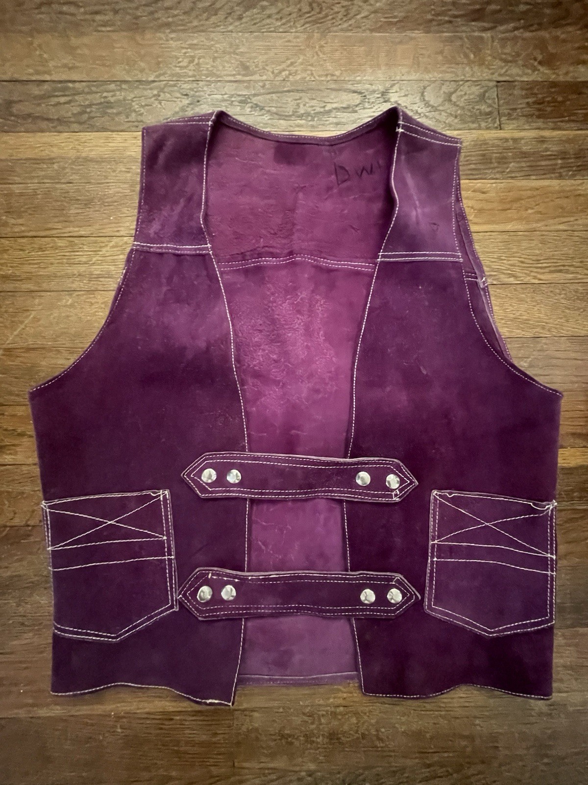 Vtg 60s/70s SUEDE HIPPY VEST-Boho Western EXCELLENT CONDITION