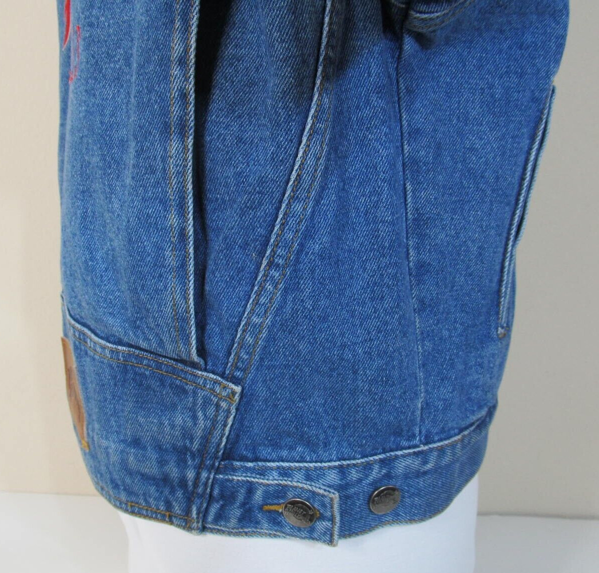 PLANET HOLLYWOOD BEVERLY HILLS Womens Size Small Vintage 1990s Denim Jean Jacket