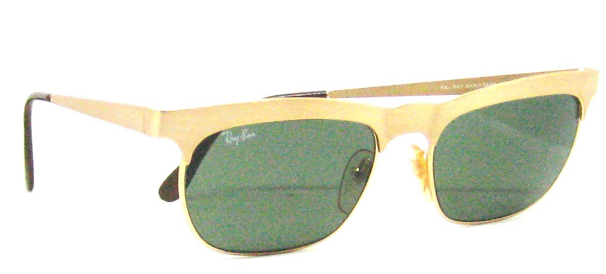 Ray-Ban USA Vintage NOS B&L Wayfarer W0755 Brushed Gold G-15 New Sunglasses