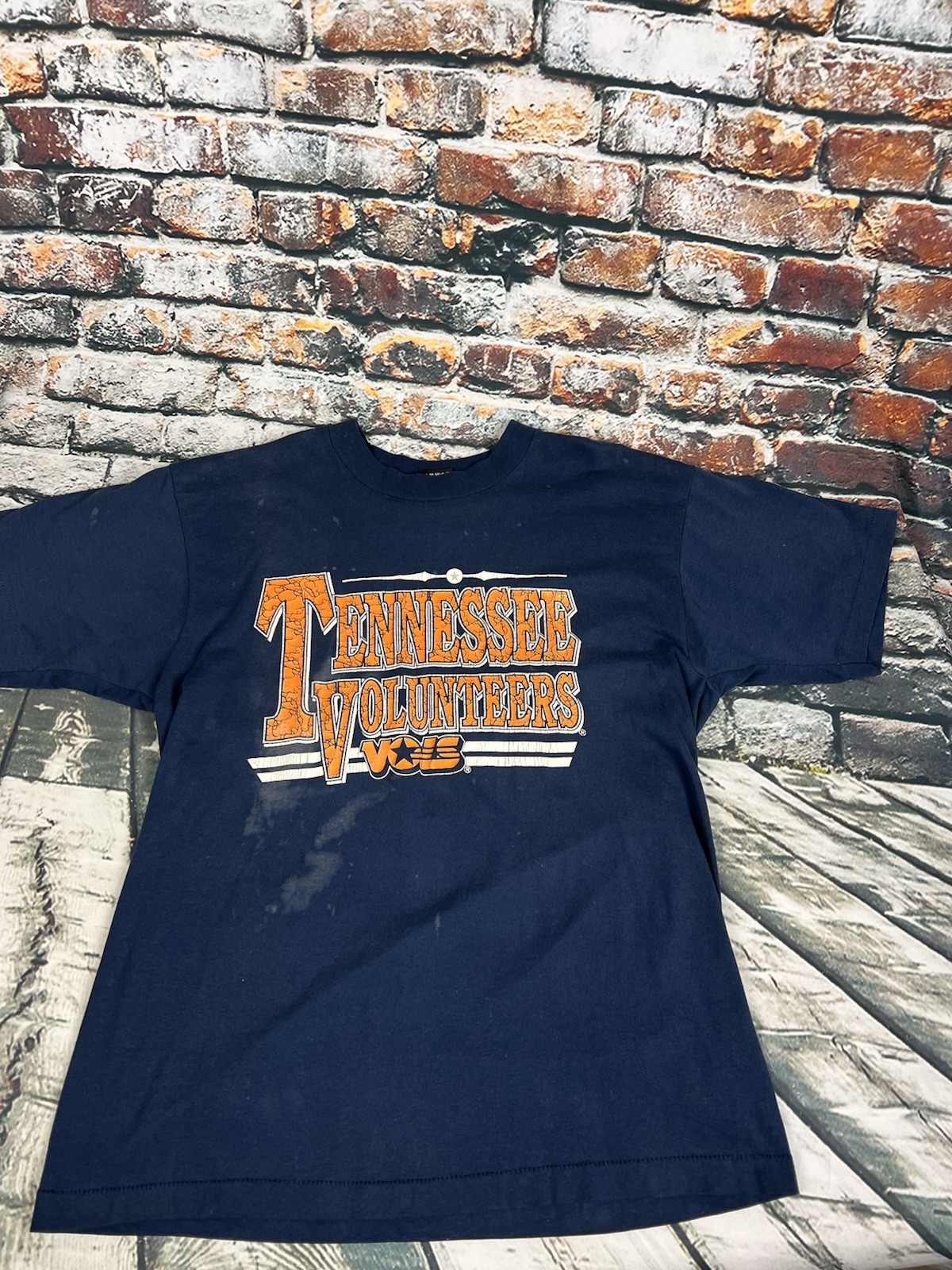 Vtg 90s Tennessee Volunteers Single Stitch Sz L
