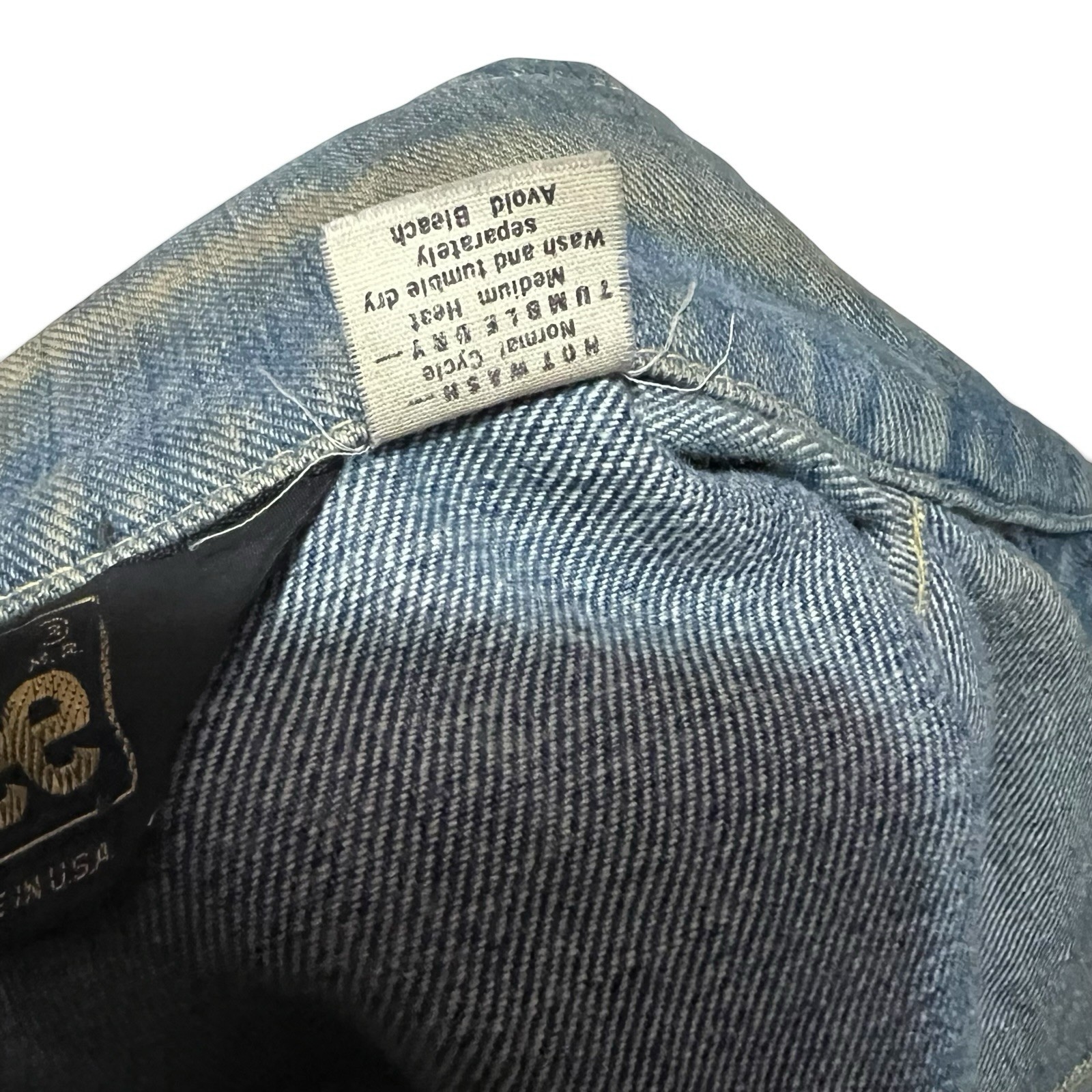 Vintage USA Lee Harley Davidson HOG Patch Denim Jacket 1987-2001 10 Year L