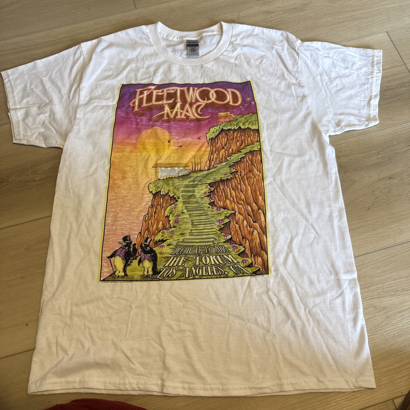 Vintage Fleetwood Mac The Forum LA Tour 2018 T Shirt Large