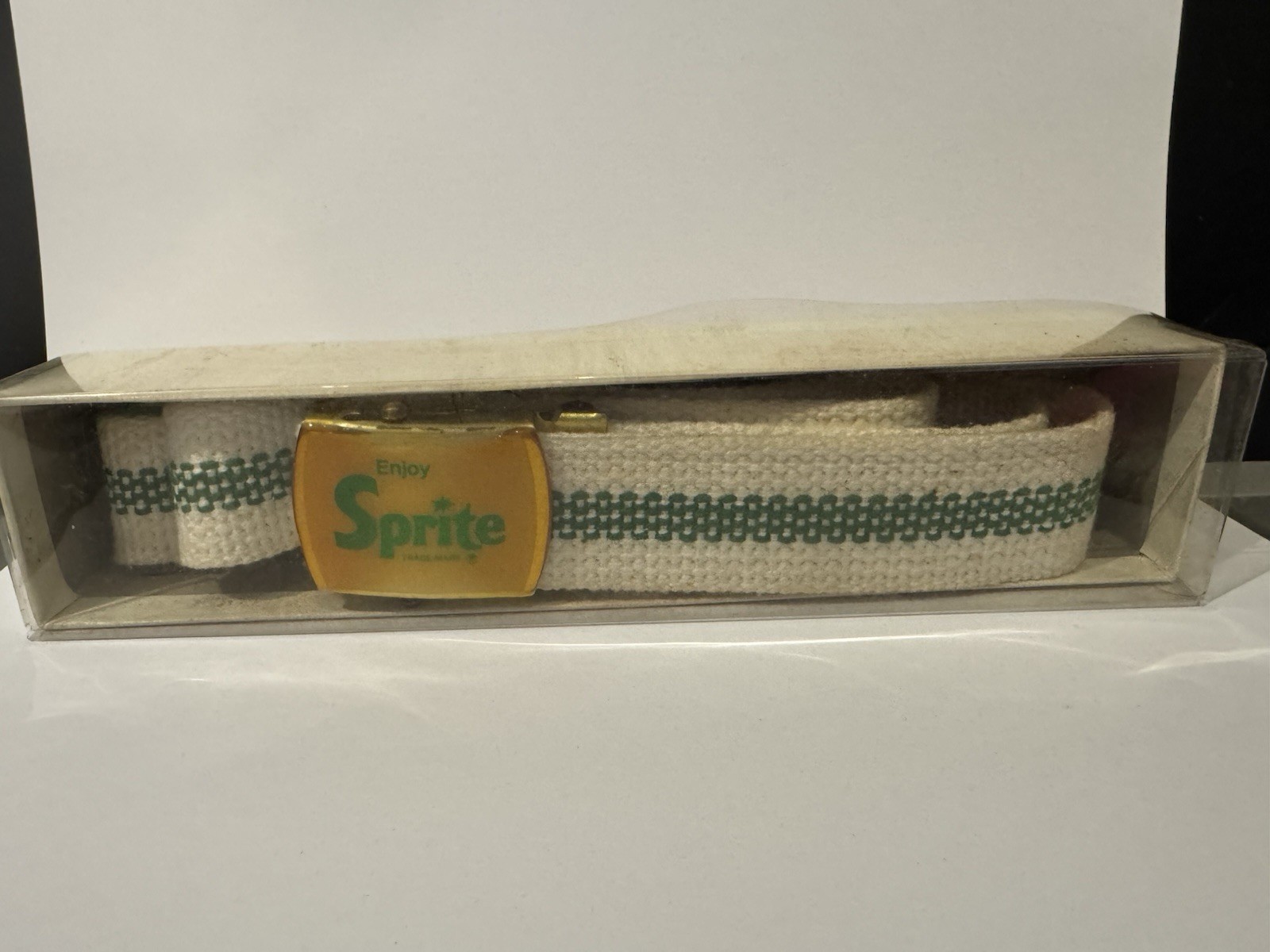 Vintage Enjoy Sprite Canvas Belt/LOOK AT PICTURES CLOSELY