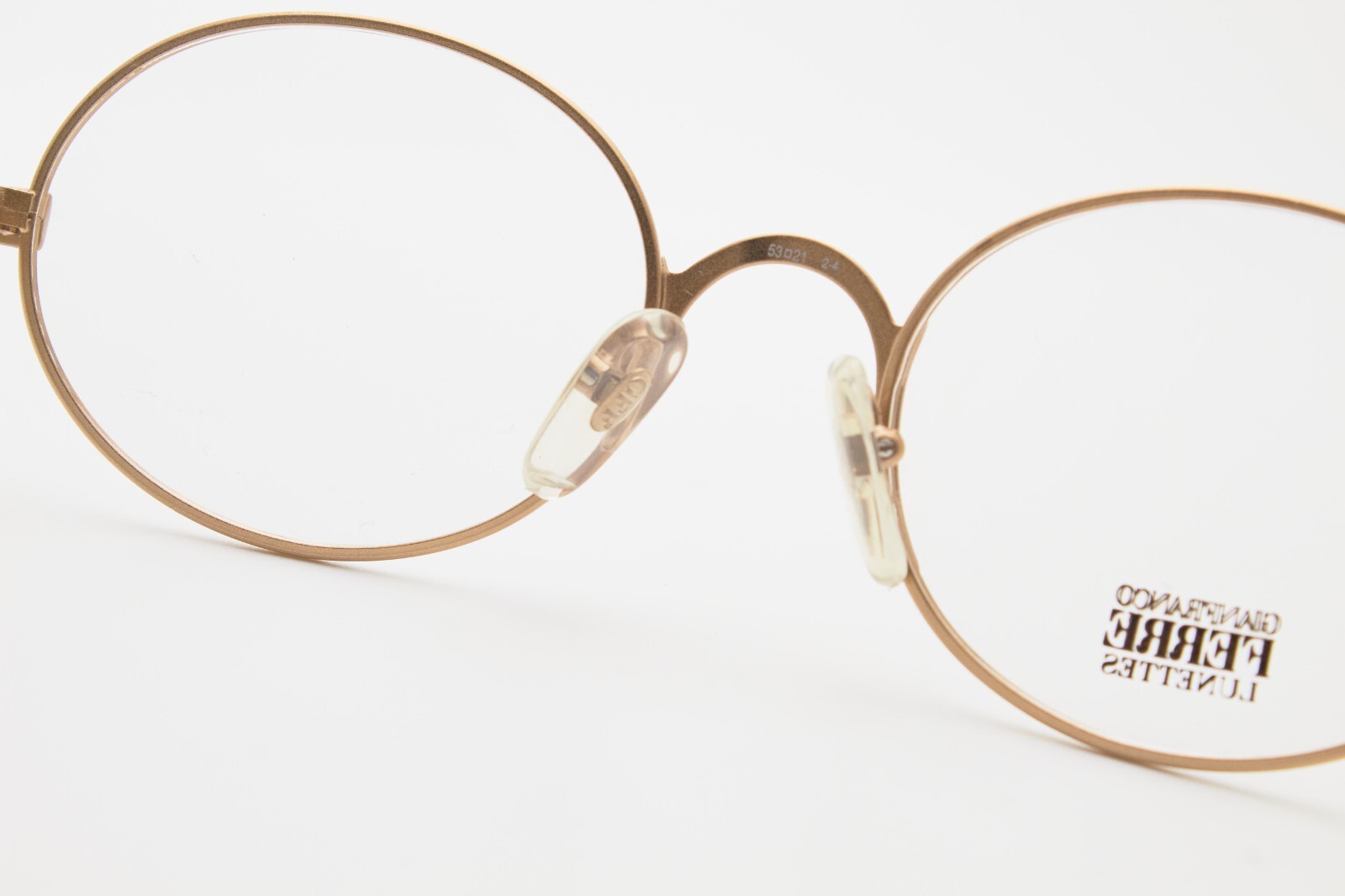 Vintage GIANFRANCO FERRE Slim Metal Oval Eyeglasses 90s | Office Siren Old Money