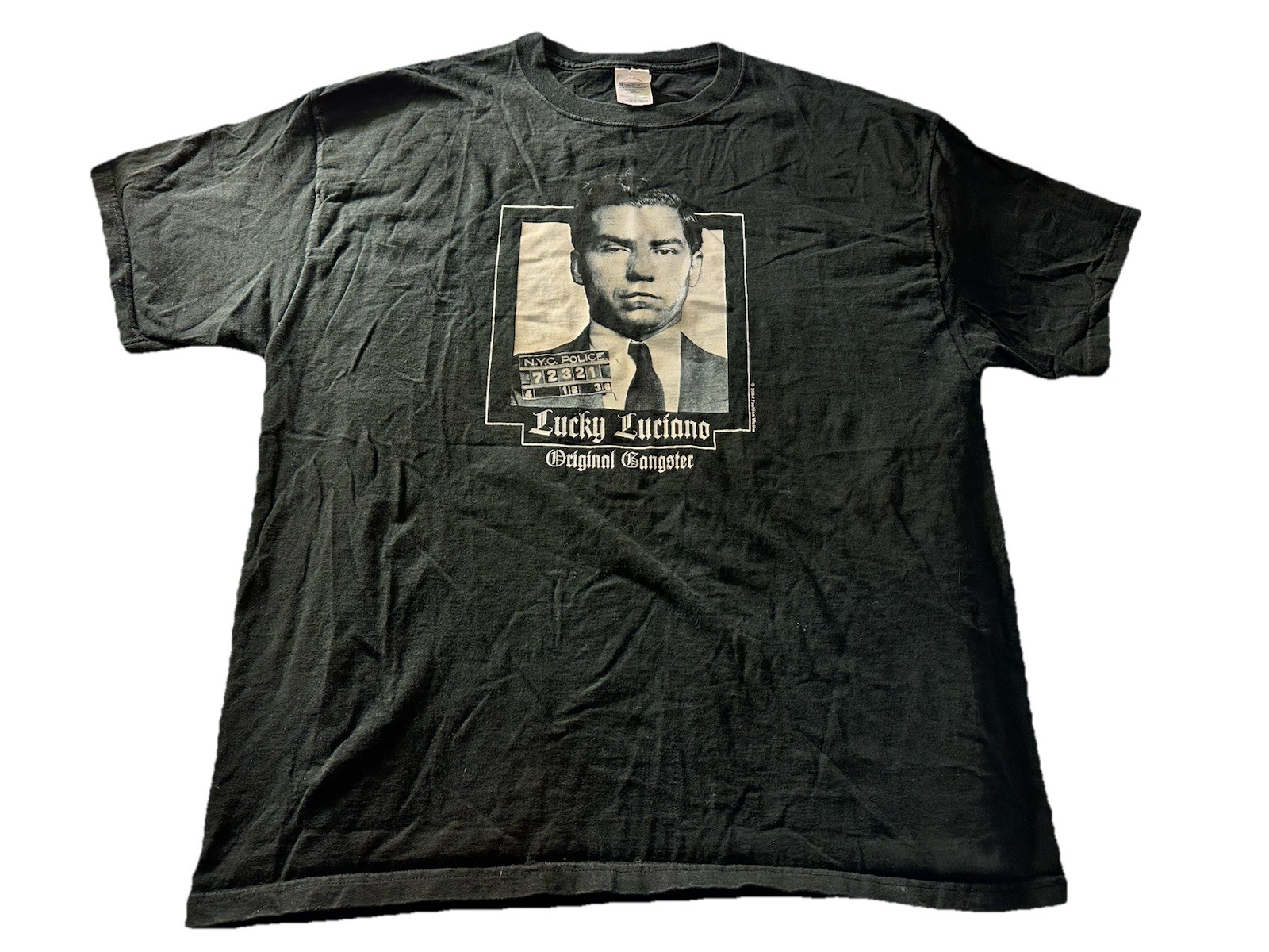 VTG 2000’s Lucky Luciano Original Gangster Tshirt Fashion Victim Delta XL RARE!!