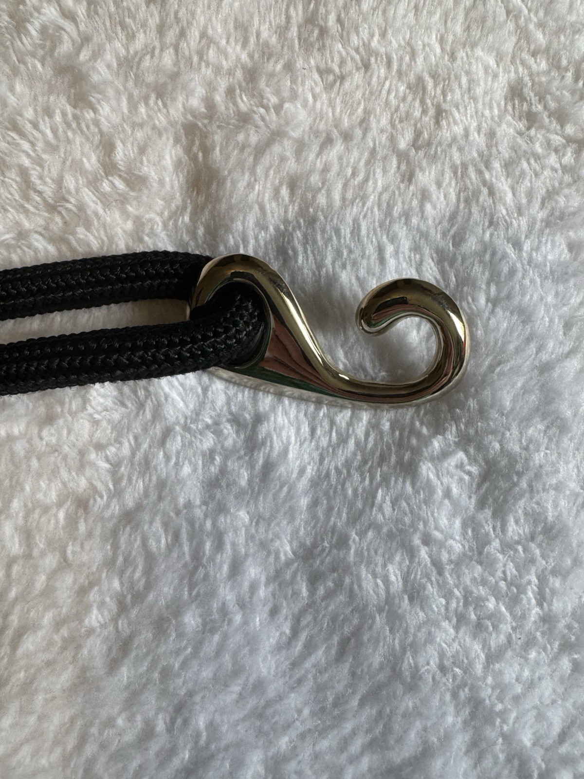 Vintage 80s Stretch Knot Braided Belt Leather Accents, Hook Closure Grey&Gold SM